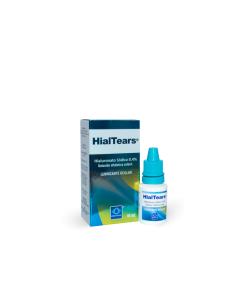 Gotas para humectar los ojos Hialtears de 10ml con Hialuronato Sódico al 0.4%.